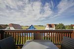 Balkon - Wohnung 03: Balkon, Boddenblick, Sauna- und Schwimmbadnutzung - Top-Hundeurlaub