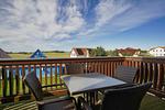 Wohnzimmer - Wohnung 03: Balkon, Boddenblick, Sauna- und Schwimmbadnutzung - Top-Hundeurlaub