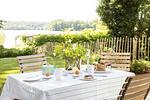 Terrasse - Fischerkate - Holsteinische Schweiz - Top-Hundeurlaub