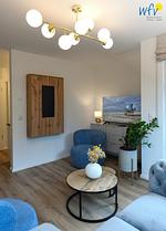 Wohnzimmer - Ferienwohnung Watt'n Platz - Top-Hundeurlaub