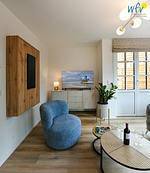 Wohnzimmer - Ferienwohnung Watt'n Platz - Top-Hundeurlaub