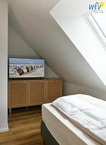 Schlafzimmer - Ferienwohnung Watt'n Platz - Top-Hundeurlaub
