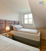 Schlafzimmer - Ferienwohnung Watt'n Nüst - Top-Hundeurlaub