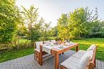 Terrasse - Ferienhaus "Haffhus" mit Balkon, Terrasse und 2 Bädern - Top-Hundeurlaub