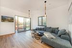 Wohnzimmer - Ferienhaus "Haffhus" mit Balkon, Terrasse und 2 Bädern - Top-Hundeurlaub