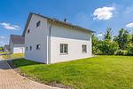 Fassade / Eingang - Ferienhaus "Haffhus" mit Balkon, Terrasse und 2 Bädern - Top-Hundeurlaub