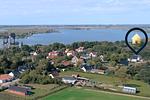 Vogelperspektive - Ferienhaus "Haffhus" mit Balkon, Terrasse und 2 Bädern - Top-Hundeurlaub