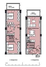 Grundriss - FeWo Dünenheide 3.4 in PRORA - 7.34 - Top-Hundeurlaub