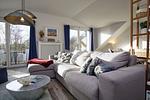 Wohnzimmer - FeWo Waldloft mit Balkon - Top-Hundeurlaub
