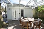 Terrasse - Bungalow Hanseatchen: Terrasse - Top-Hundeurlaub
