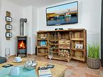 Wohnzimmer - Haus Neptun - Top-Hundeurlaub
