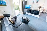 Wohnzimmer - Bädervilla, Whg. 28b - Top-Hundeurlaub