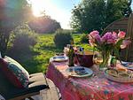 Terrasse - Ferienhaus Fjord Cottage Steinbergkirche - Top-Hundeurlaub