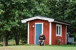 Pomp Stuga in Stöllet – kleine rote Stuga auf Campingplatz in Värmland - Pomp Stuga - Top-Hundeurlaub