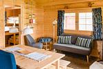 Wohnzimmer im Ferienhaus Almeria in Stöllet – gemütliches Ferienhaus in Värmland - Almeria01 - Top-Hundeurlaub