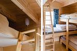 Schlafzimmer mit Etagenbett im Ferienhaus Almeria in Stöllet – Ferienhaus in Värmland - Almeria01 - Top-Hundeurlaub