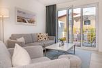 Wohnzimmer - Ferienhaus Meeresrauschen nur 700 m zum Strand mit Terrasse - Top-Hundeurlaub