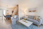 Wohnzimmer - Ferienhaus Meeresrauschen nur 700 m zum Strand mit Terrasse - Top-Hundeurlaub