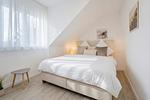 Schlafzimmer - Ferienhaus Meeresrauschen nur 700 m zum Strand mit Terrasse - Top-Hundeurlaub
