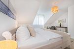 Schlafzimmer - Ferienhaus Meeresrauschen nur 700 m zum Strand mit Terrasse - Top-Hundeurlaub