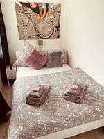 Schlafzimmer - Ferienwohnung Strandperle Laboe - Top-Hundeurlaub