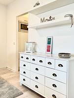 Wohnzimmer - Ferienwohnung Strandperle Laboe - Top-Hundeurlaub