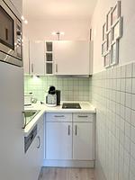 Küche / Küchenzeile - Ferienwohnung Strandperle Laboe - Top-Hundeurlaub