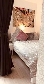 Schlafzimmer - Ferienwohnung Strandperle Laboe - Top-Hundeurlaub