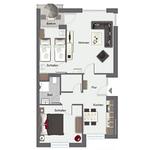 Grundriss - Wohnung 128 - Top-Hundeurlaub
