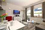 Wohnzimmer - Appartementanlage Zaunkönig Fewo 6 - Top-Hundeurlaub