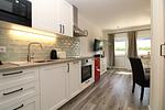 Küche / Küchenzeile - Appartementanlage Zaunkönig Fewo 6 - Top-Hundeurlaub