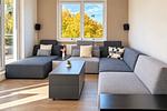 Wohnzimmer mit Sofaecke - Wohnung 20 - Top-Hundeurlaub
