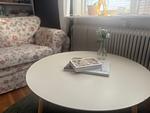 Couchtisch im Wohnzimmer des Ferienhauses Ryd mit liebevollen Details - Familienhaus Ryd - Top-Hundeurlaub