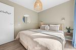 Schlafzimmer - Ferienwohnung "OstseeLounge" Priwall Travemünde - Top-Hundeurlaub