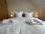 Bett - Feriendoppelhaus "Berner Sennen" - Top-Hundeurlaub