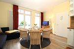 Wohnzimmer - Appartementanlage Strandjuwel Fewo 215 - Top-Hundeurlaub