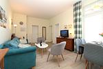 Wohnzimmer - Appartementanlage Strandjuwel Fewo 217 - Top-Hundeurlaub