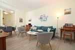 Wohnzimmer - Appartementanlage Strandjuwel Fewo 217 - Top-Hundeurlaub