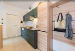 Küche / Küchenzeile - Appartementanlage Strandjuwel Fewo 219 - Top-Hundeurlaub