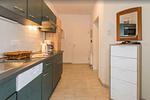 Küche / Küchenzeile - Appartementanlage Strandjuwel Fewo 219 - Top-Hundeurlaub