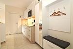 Wohnzimmer - Appartementanlage Strandjuwel Fewo 227 - Top-Hundeurlaub