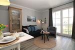 Wohnzimmer - Appartementanlage Strandjuwel Fewo 242 - Top-Hundeurlaub