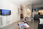 Wohnzimmer - Appartementanlage Strandjuwel Fewo 242 - Top-Hundeurlaub