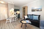 Wohnzimmer - Appartementanlage Strandjuwel Fewo 242 - Top-Hundeurlaub