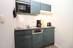 Küche / Küchenzeile - Appartementanlage Strandjuwel Fewo 242 - Top-Hundeurlaub