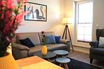 Wohnzimmer - Bernstein Suite & Breakfast Apartment 01 - Top-Hundeurlaub