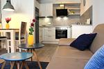 Küche / Küchenzeile - Bernstein Suite & Breakfast Apartment 01 - Top-Hundeurlaub