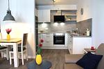 Küche / Küchenzeile - Bernstein Suite & Breakfast Apartment 01 - Top-Hundeurlaub
