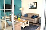 Wohnzimmer - Bernstein Suite & Breakfast Apartment 02 - Top-Hundeurlaub