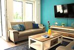 Wohnzimmer - Bernstein Suite & Breakfast Apartment 02 - Top-Hundeurlaub